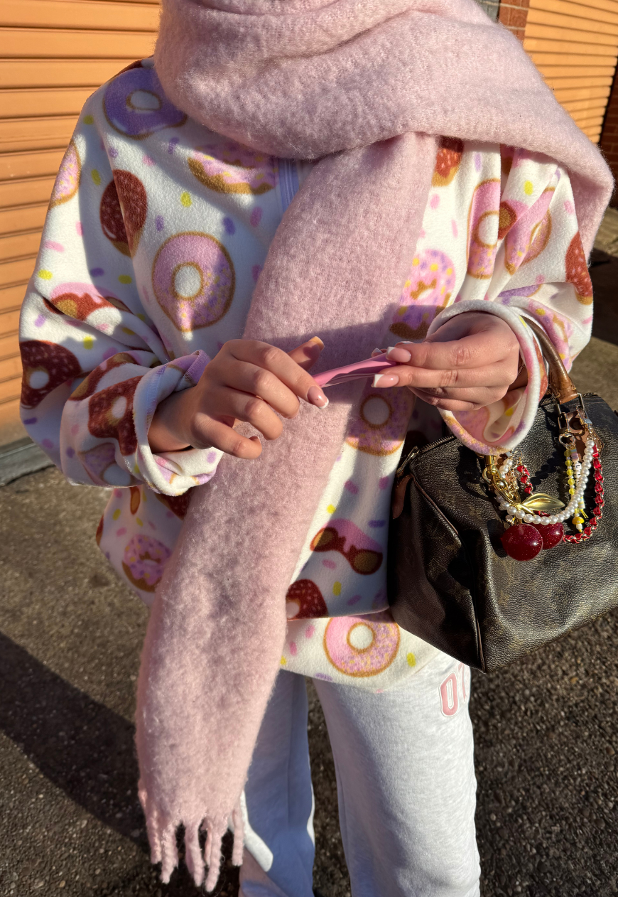 DONUT PRINT FLEECE - XS/S HISSY FIT LTD