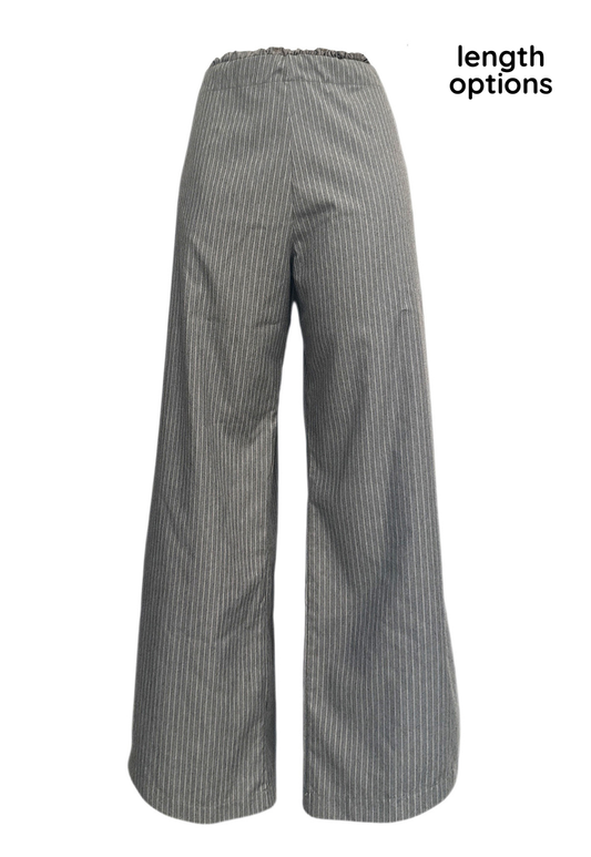 grey hissy cinch trousers