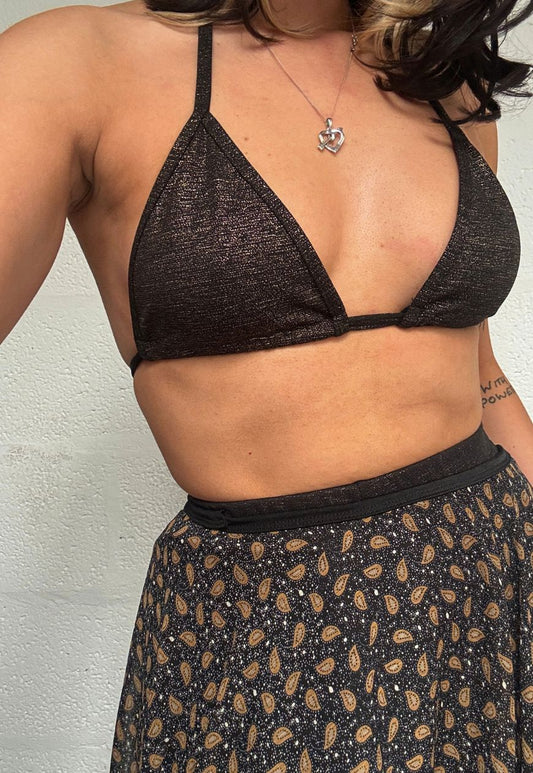 archive gold shimmer bra