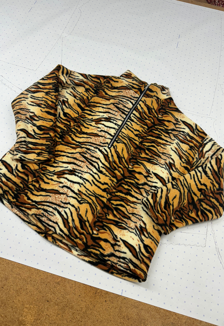 TIGER PRINT FLEECE - XS/S HISSY FIT LTD
