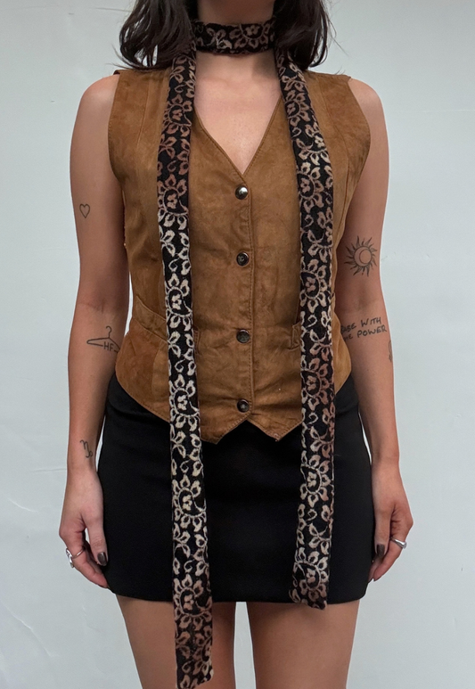 black indian mango skinny scarf
