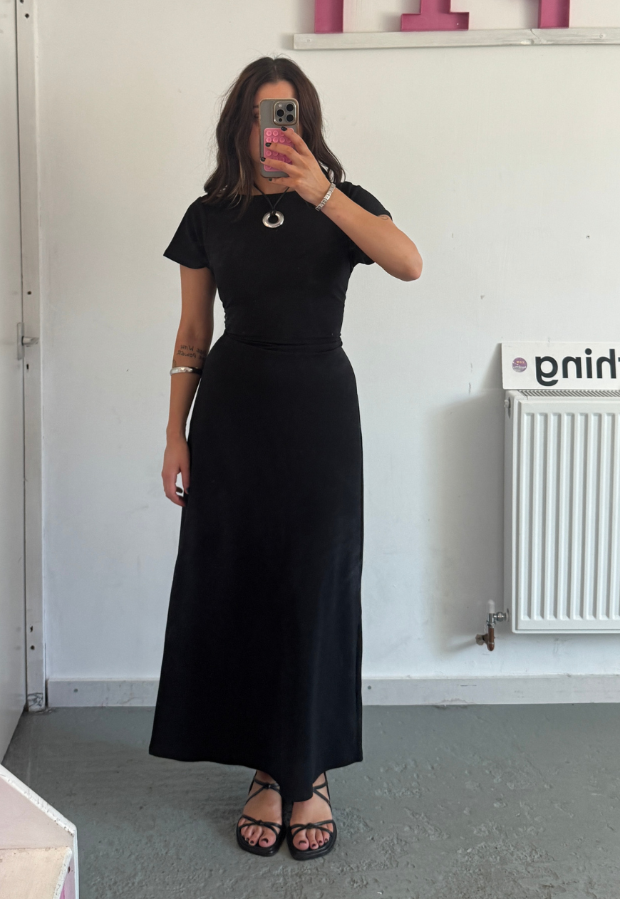 MULTIWAY ECLIPSE CAP SLEEVE CINCH MAXI DRESS - 2XS HISSY FIT LTD