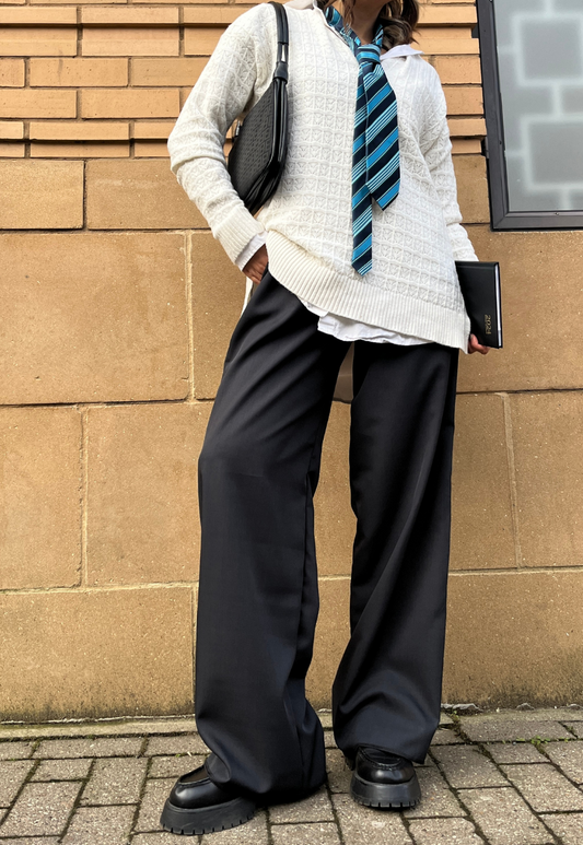 NAVY STAPLE TROUSER - 2XS HISSY FIT LTD