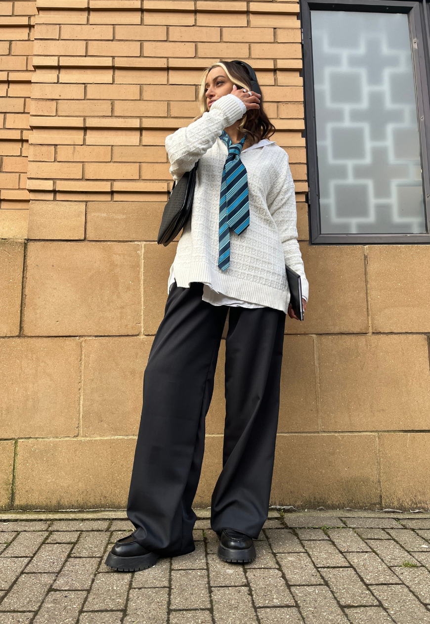 NAVY STAPLE TROUSER - 2XS HISSY FIT LTD