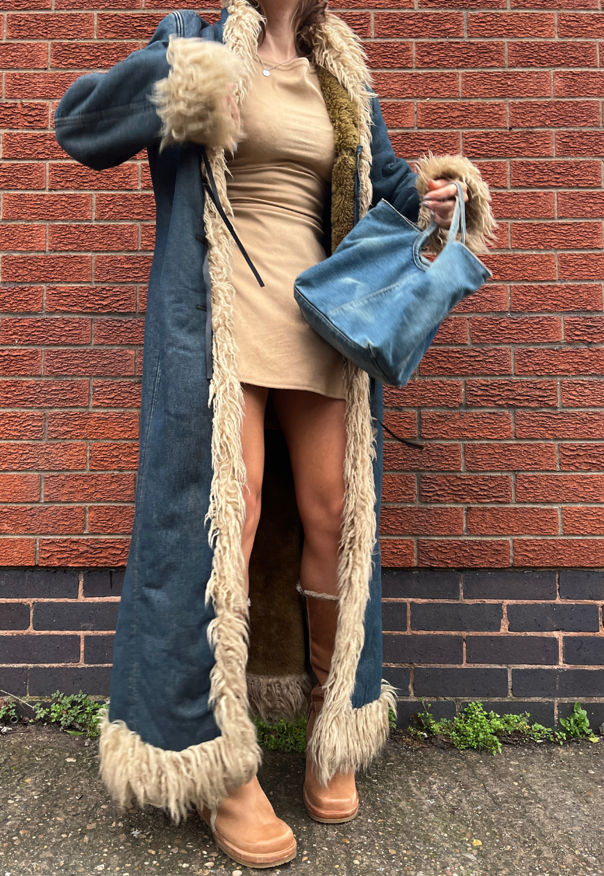 CAMEL MOLESKIN (FAUX SUEDE) CINCH MINI DRESS - 2XS HISSY FIT LTD
