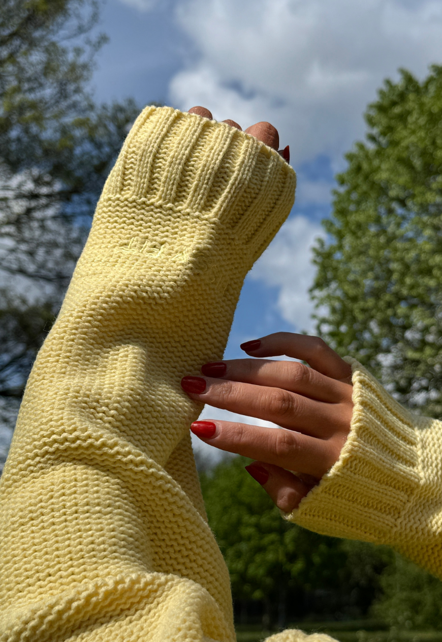 LEMON HISSY KNIT JUMPER - XS/S HISSY FIT LTD