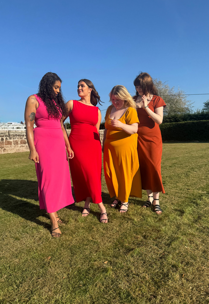MULTIWAY STRAWBERRY CINCH MAXI DRESS - XS HISSY FIT LTD