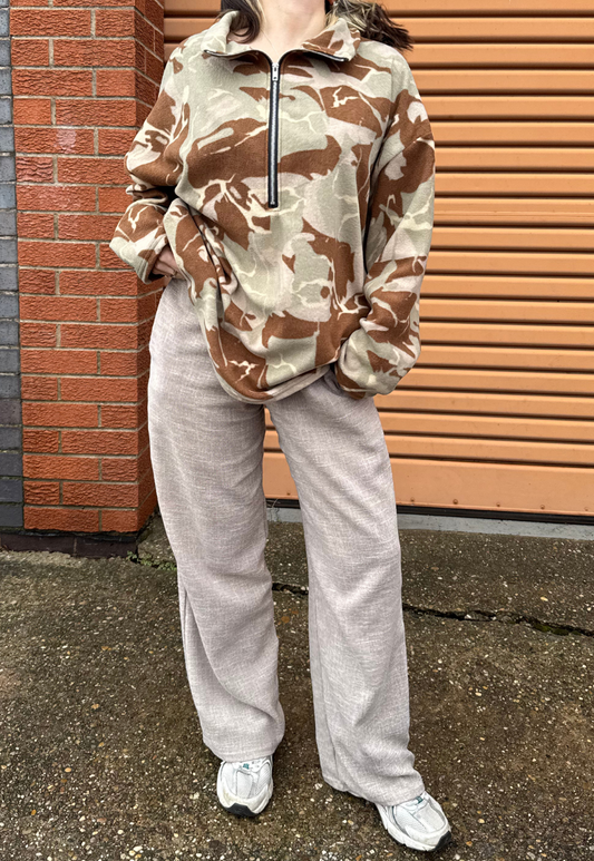 CAMO PRINT FLEECE - XS/S HISSY FIT LTD