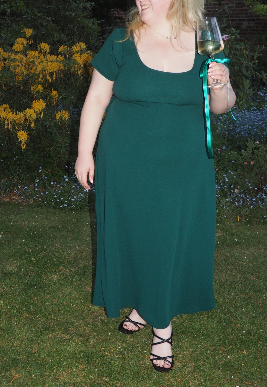 MULTIWAY EMERALD CAP SLEEVE CINCH MAXI DRESS - XS HISSY FIT LTD