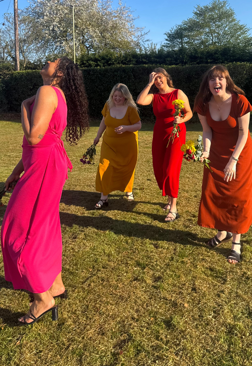 MULTIWAY TERRACOTTA CAP SLEEVE CINCH MAXI DRESS - XS HISSY FIT LTD
