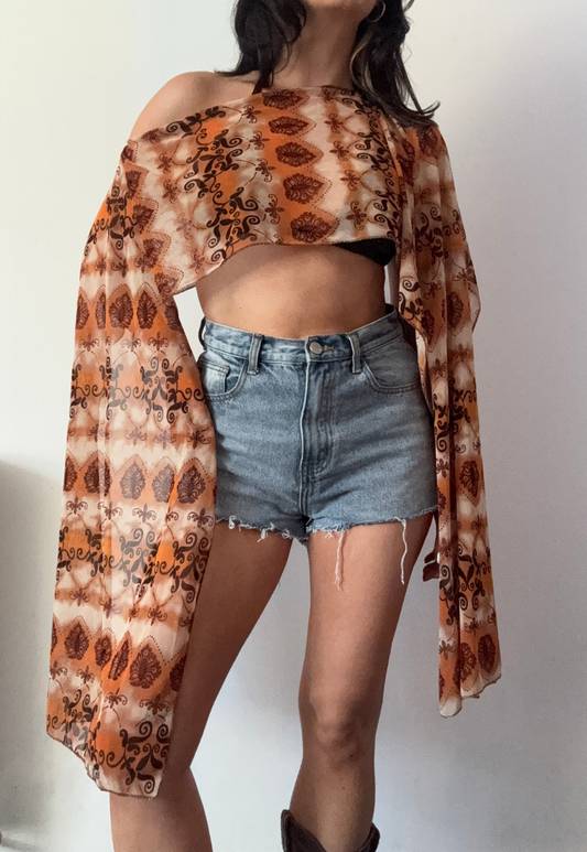 orange grunge cape