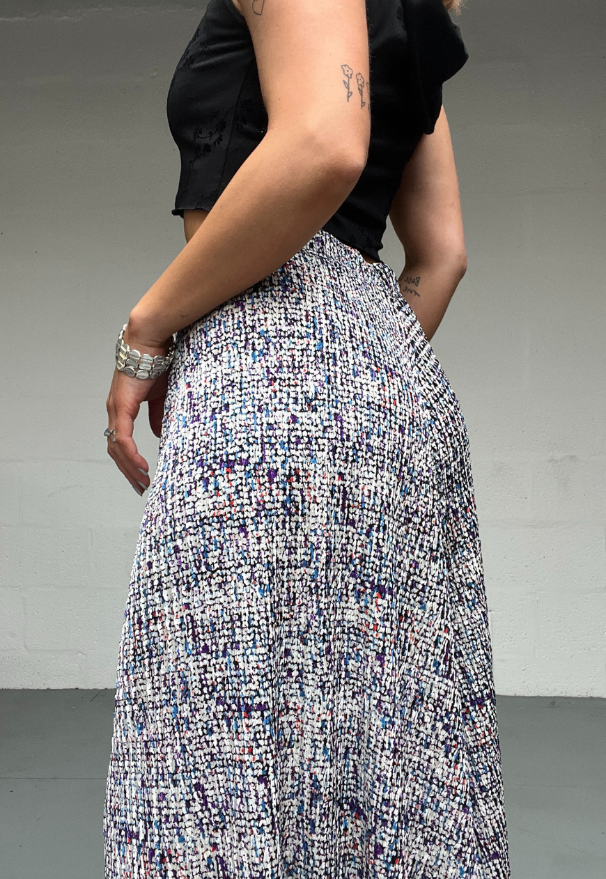 LIGHT MULTI SPECK PALAZZO TROUSERS