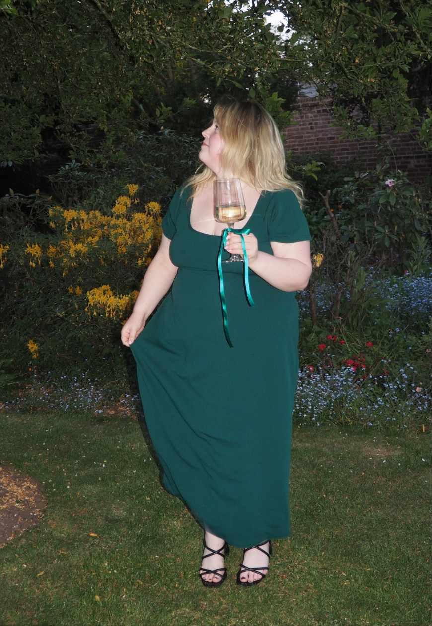 MULTIWAY EMERALD CAP SLEEVE CINCH MAXI DRESS - XS HISSY FIT LTD
