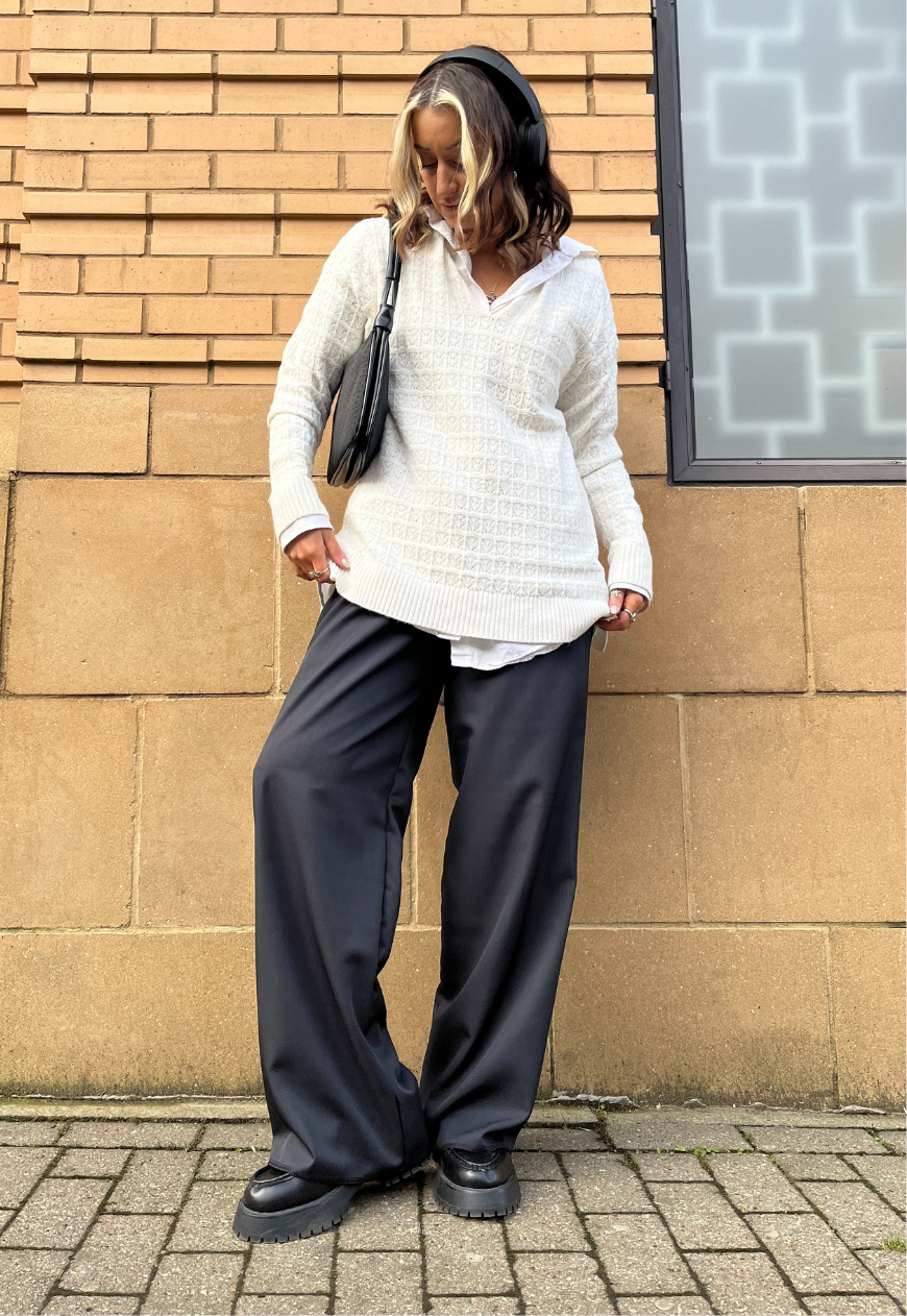 NAVY STAPLE TROUSER - 2XS HISSY FIT LTD