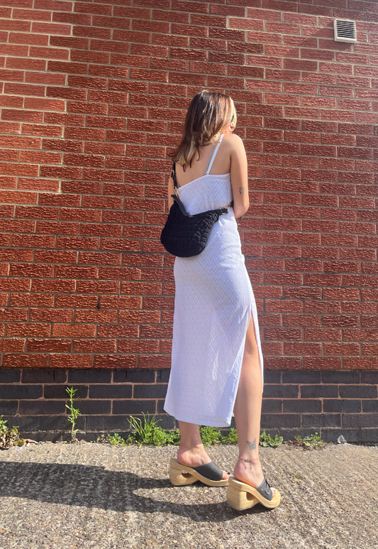 WHITE LACE MESH DRESS - 2XS HISSY FIT LTD