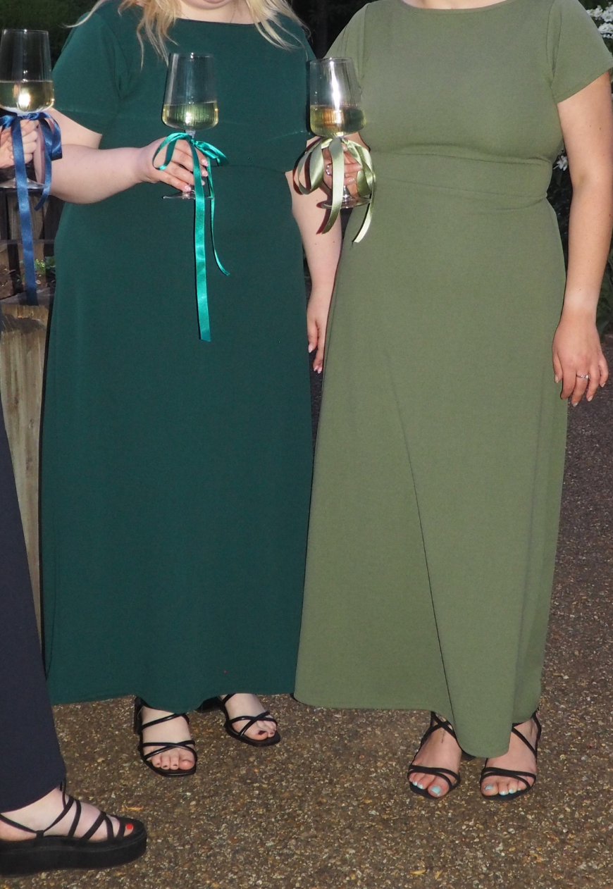 MULTIWAY EMERALD CAP SLEEVE CINCH MAXI DRESS - XS HISSY FIT LTD
