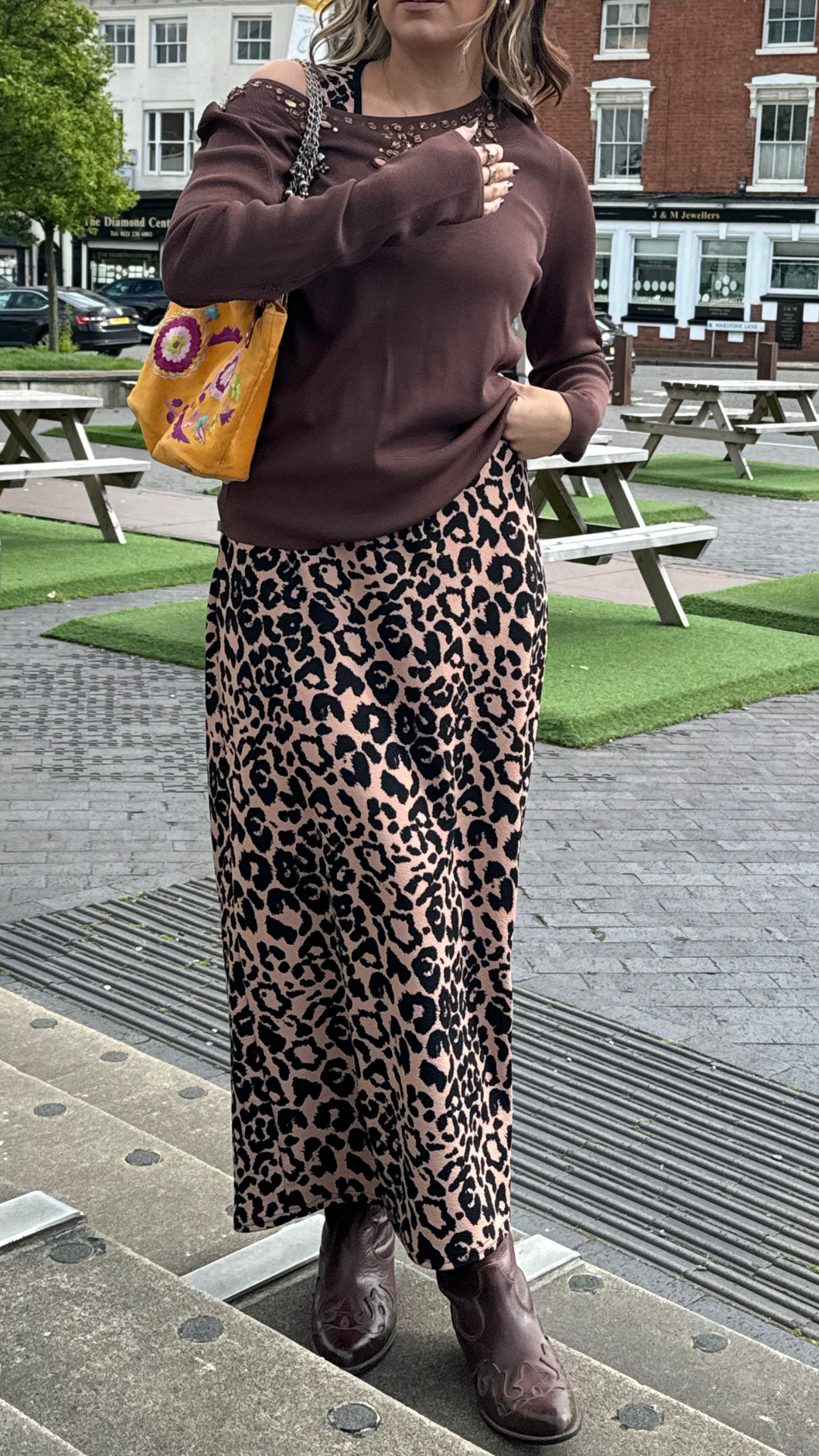 MULTIWAY BROWN LEOPARD CINCH MAXI DRESS - 2XS HISSY FIT LTD
