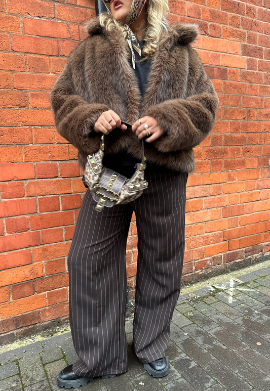 ESPRESSO STRIPE STAPLE TROUSER - 2XS HISSY FIT LTD