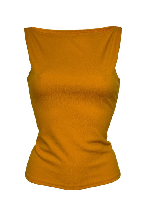yellow slash neck top *coming soon*