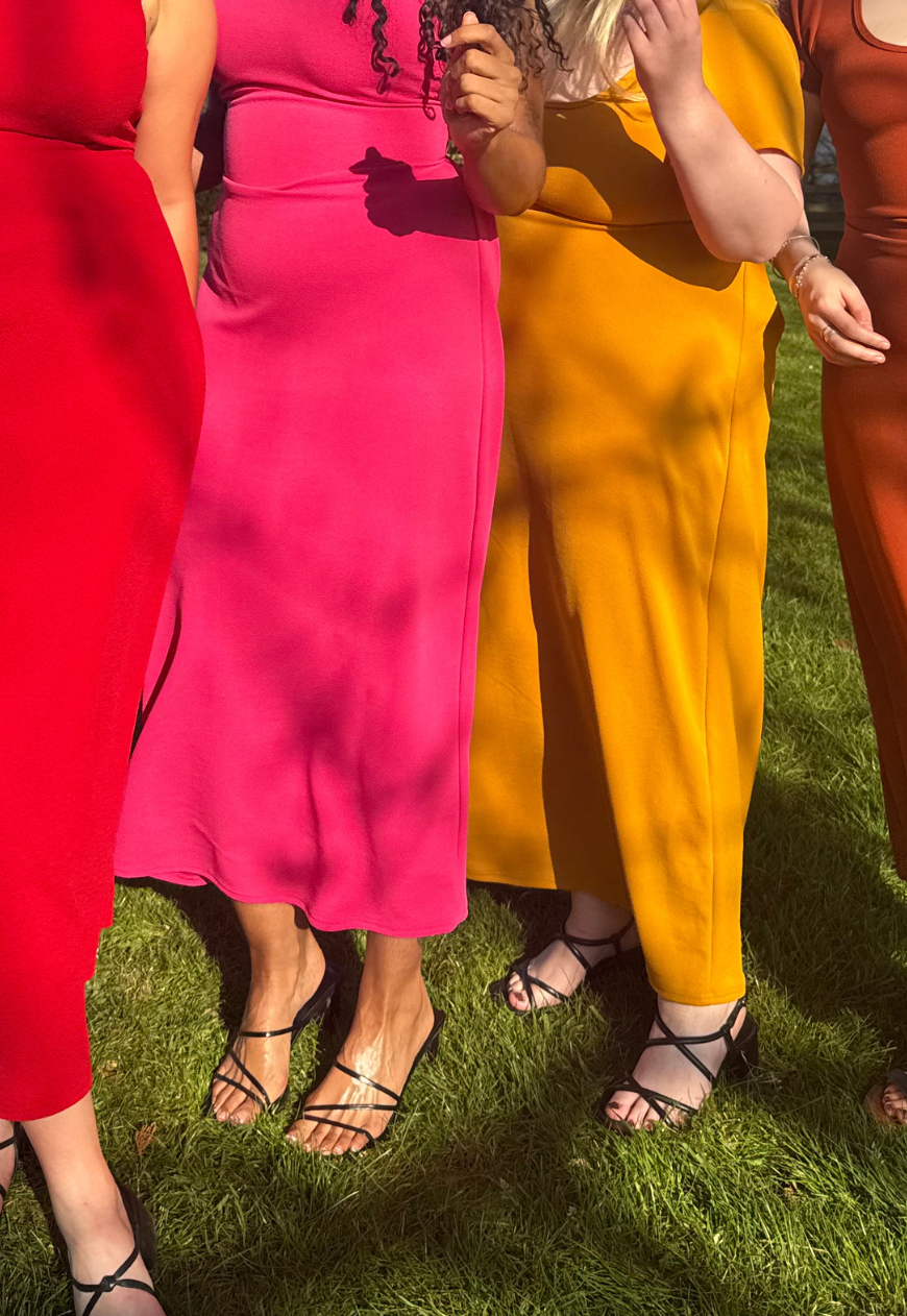 MULTIWAY RASPBERRY CAP SLEEVE CINCH MAXI DRESS - XS HISSY FIT LTD