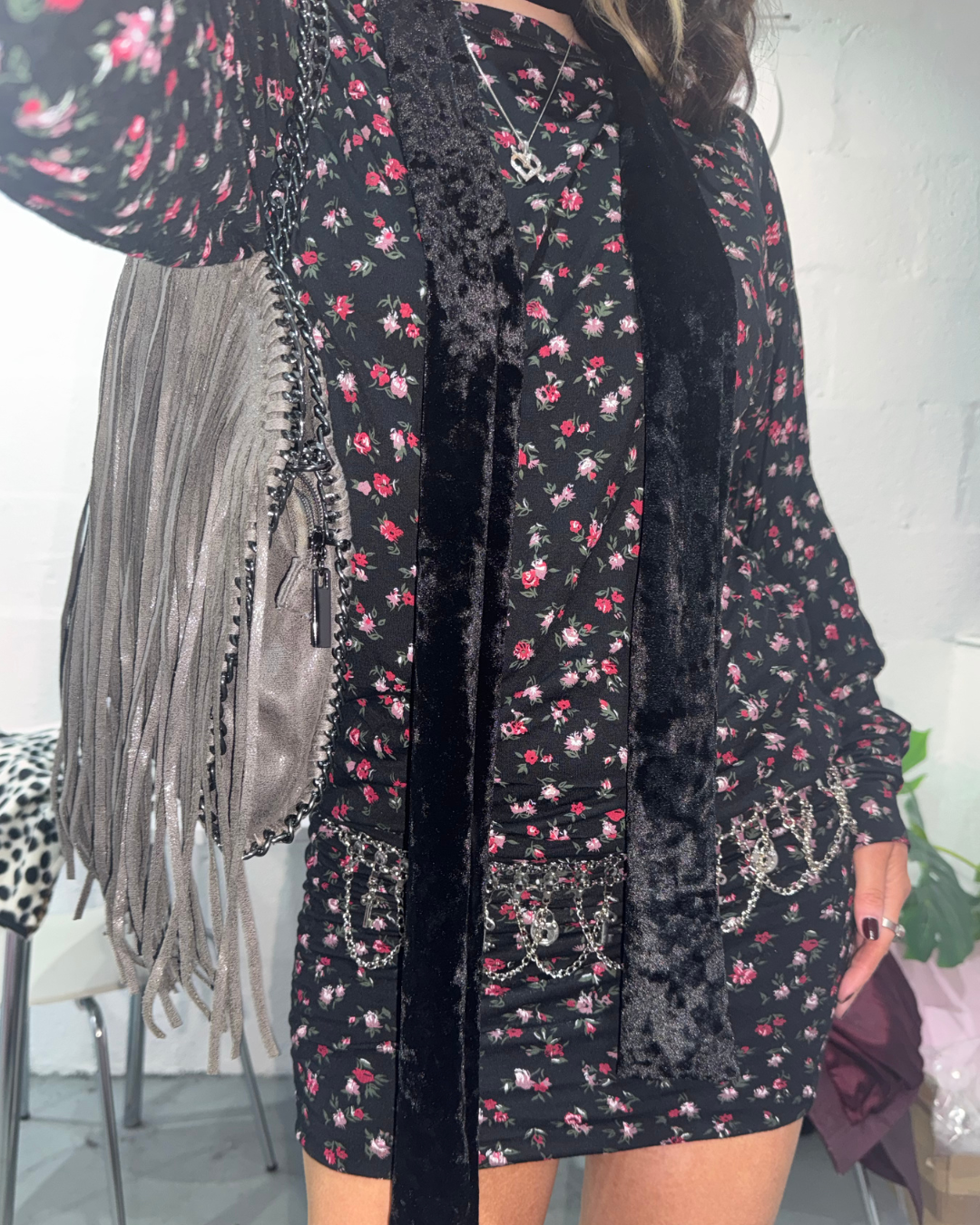 FLORAL SLOUCH DRESS - XS HISSY FIT LTD