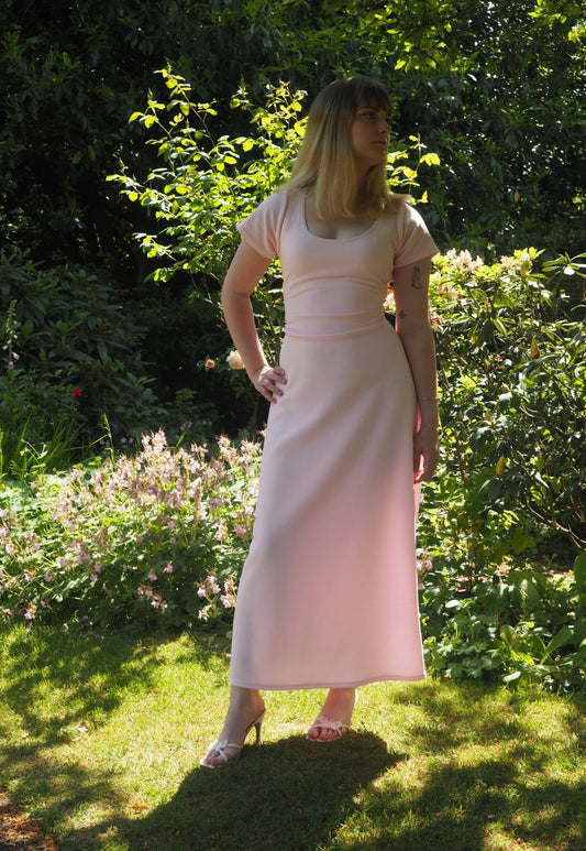 MULTIWAY LYCHEE CAP SLEEVE CINCH MAXI DRESS - XS HISSY FIT LTD