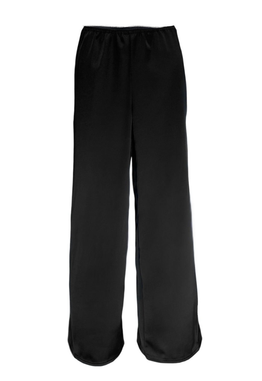 black satin straight leg trousers *coming soon*