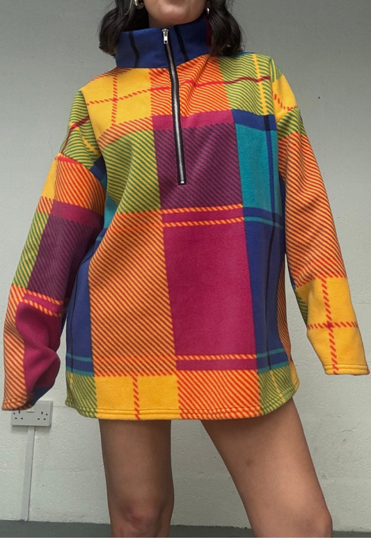 CHECK PRINT FLEECE - XS/S HISSY FIT LTD