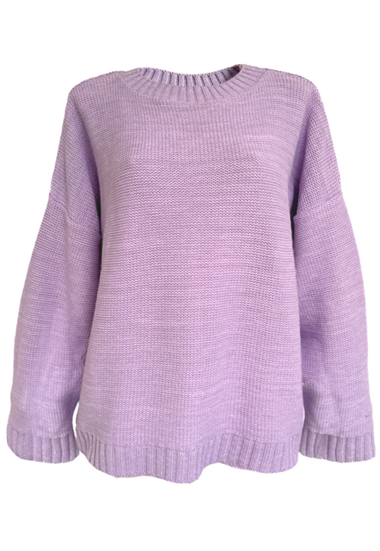 LAVENDER HISSY KNIT JUMPER - XS/S HISSY FIT LTD