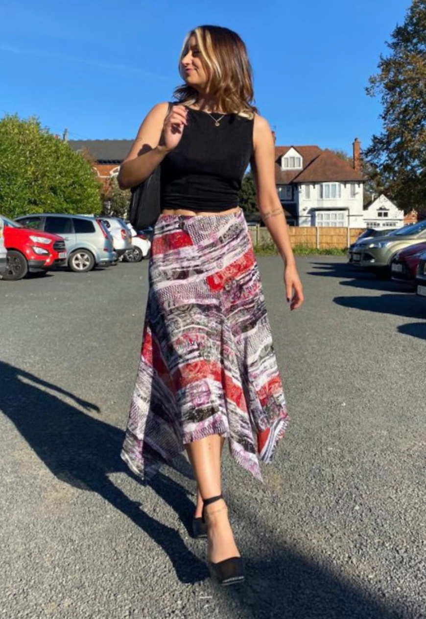 NEWSPAPER MESH SWISH SKIRT - 2XS HISSY FIT LTD