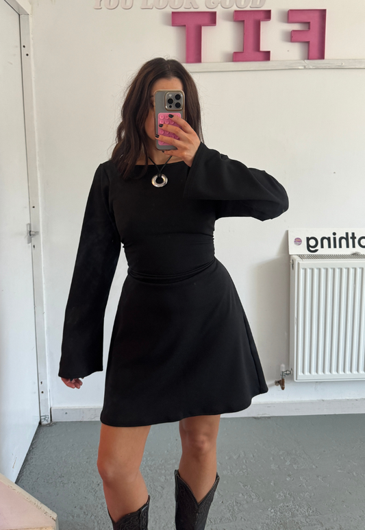 MULTIWAY ECLIPSE FULL SLEEVE CINCH MINI DRESS - 2XS HISSY FIT LTD