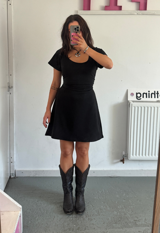 MULTIWAY ECLIPSE CAP SLEEVE CINCH MINI DRESS - 2XS HISSY FIT LTD