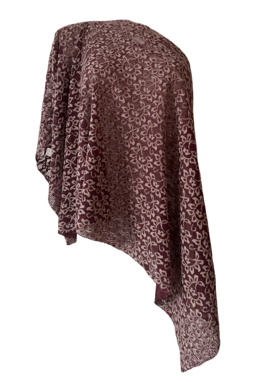 pink indian mango poncho