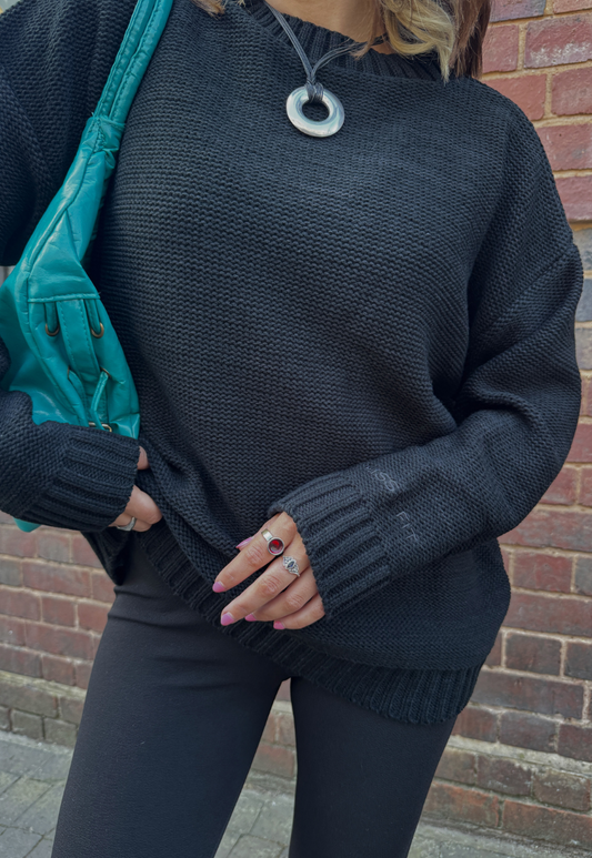 ONYX HISSY KNIT JUMPER - XS/S HISSY FIT LTD