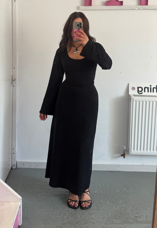 MULTIWAY ECLIPSE FULL SLEEVE CINCH MAXI DRESS - 2XS HISSY FIT LTD