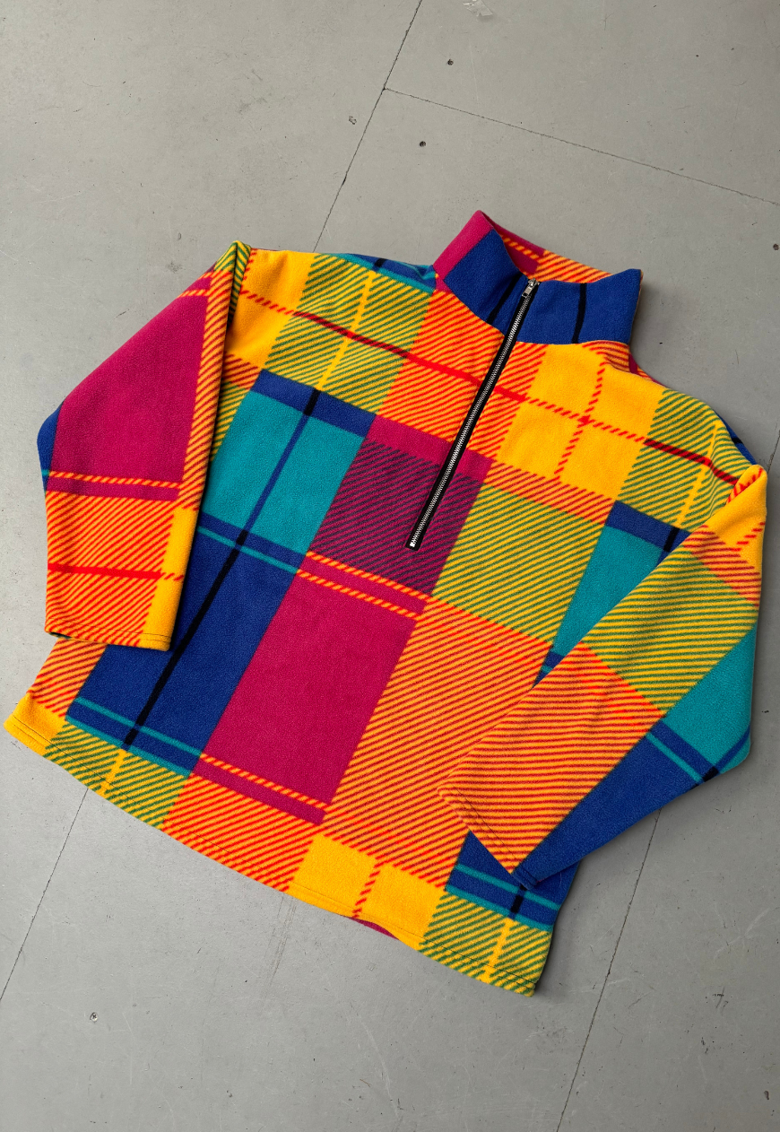 CHECK PRINT FLEECE - XS/S HISSY FIT LTD