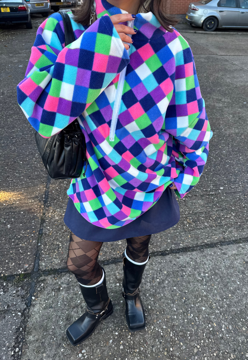 DIAMOND PRINT FLEECE - XS/S HISSY FIT LTD