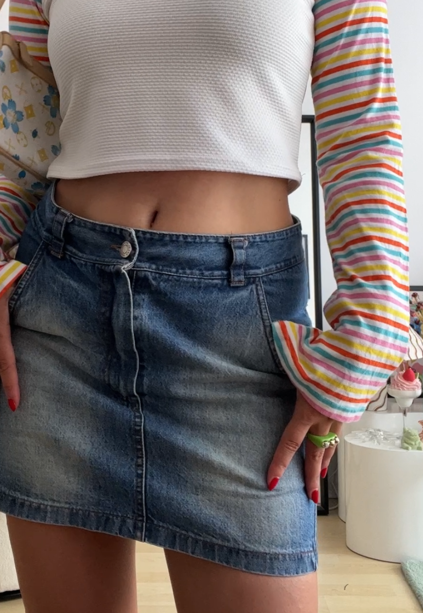 RAINBOW FLARE CROPPED TOP - 2XS HISSY FIT LTD