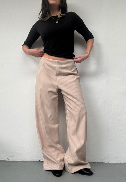 cream hissy cinch trousers
