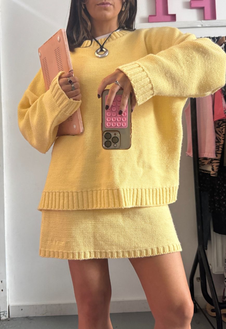 lemon hissy knit jumper