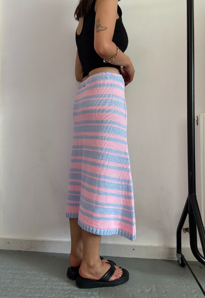 bubblegum hissy knit midi skirt