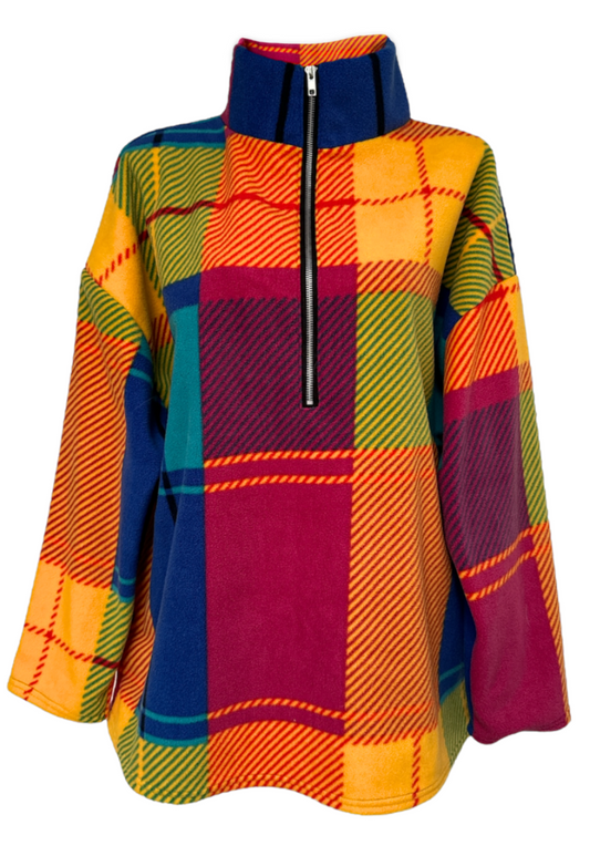 CHECK PRINT FLEECE - XS/S HISSY FIT LTD