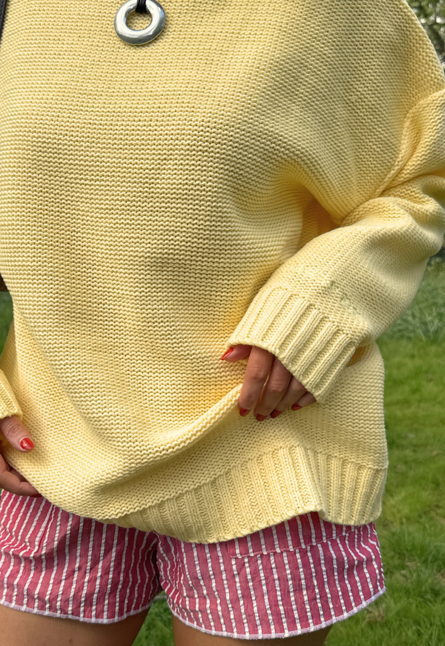 LEMON HISSY KNIT JUMPER - XS/S HISSY FIT LTD