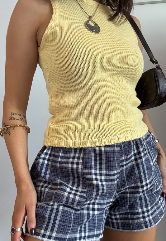 LEMON HISSY KNIT VEST - S HISSY FIT LTD