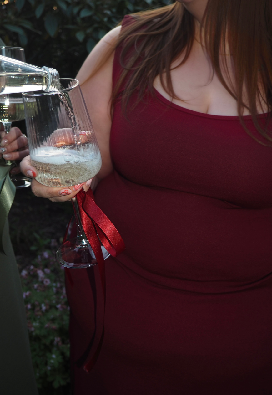 MULTIWAY WINE CINCH MAXI DRESS - XS HISSY FIT LTD