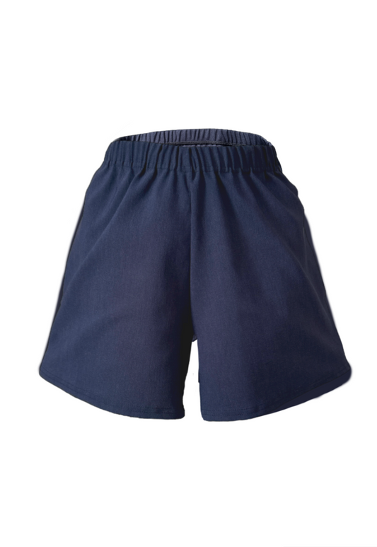 INDIGO BENGALINE STAPLE SHORTS - XS HISSY FIT LTD