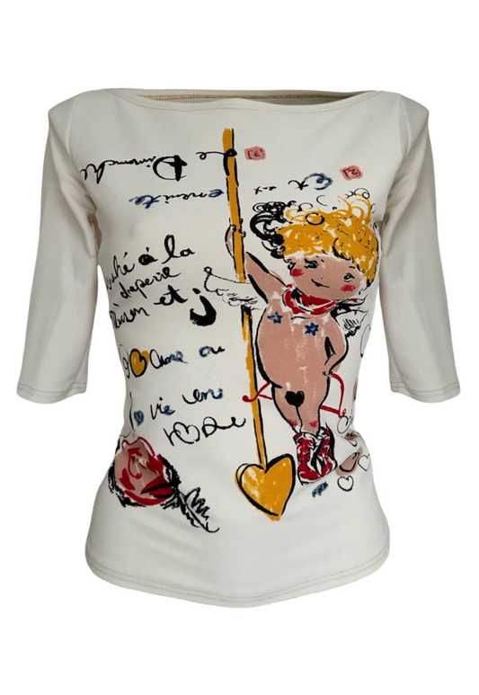 cherub 3/4 sleeve top