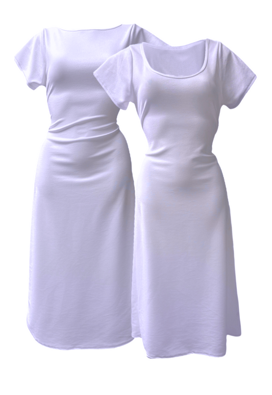 MULTIWAY LAVENDER CAP SLEEVE CINCH MAXI DRESS - XS HISSY FIT LTD