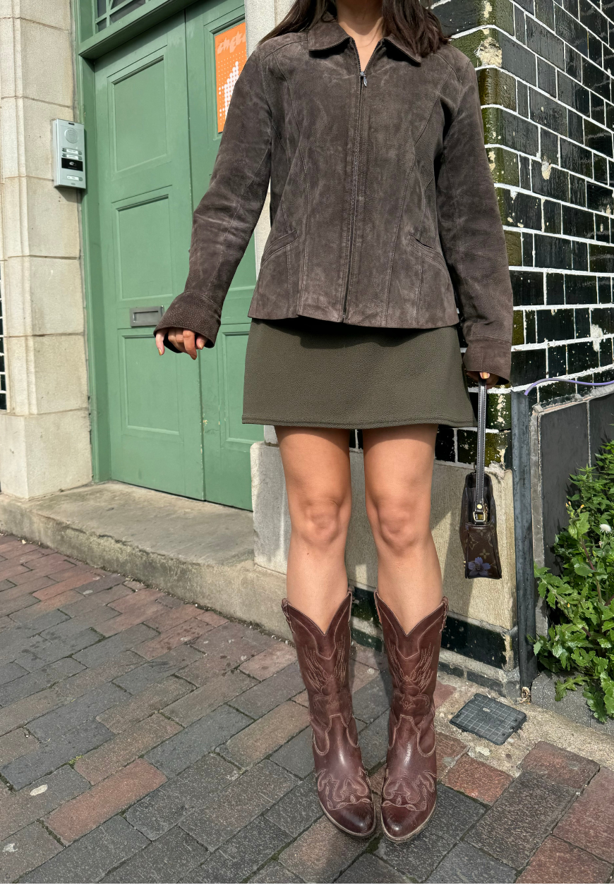 multiway olive cinch mini dress