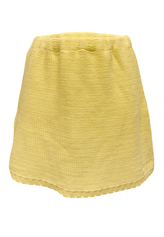 LEMON HISSY KNIT MINI SKIRT - S HISSY FIT LTD